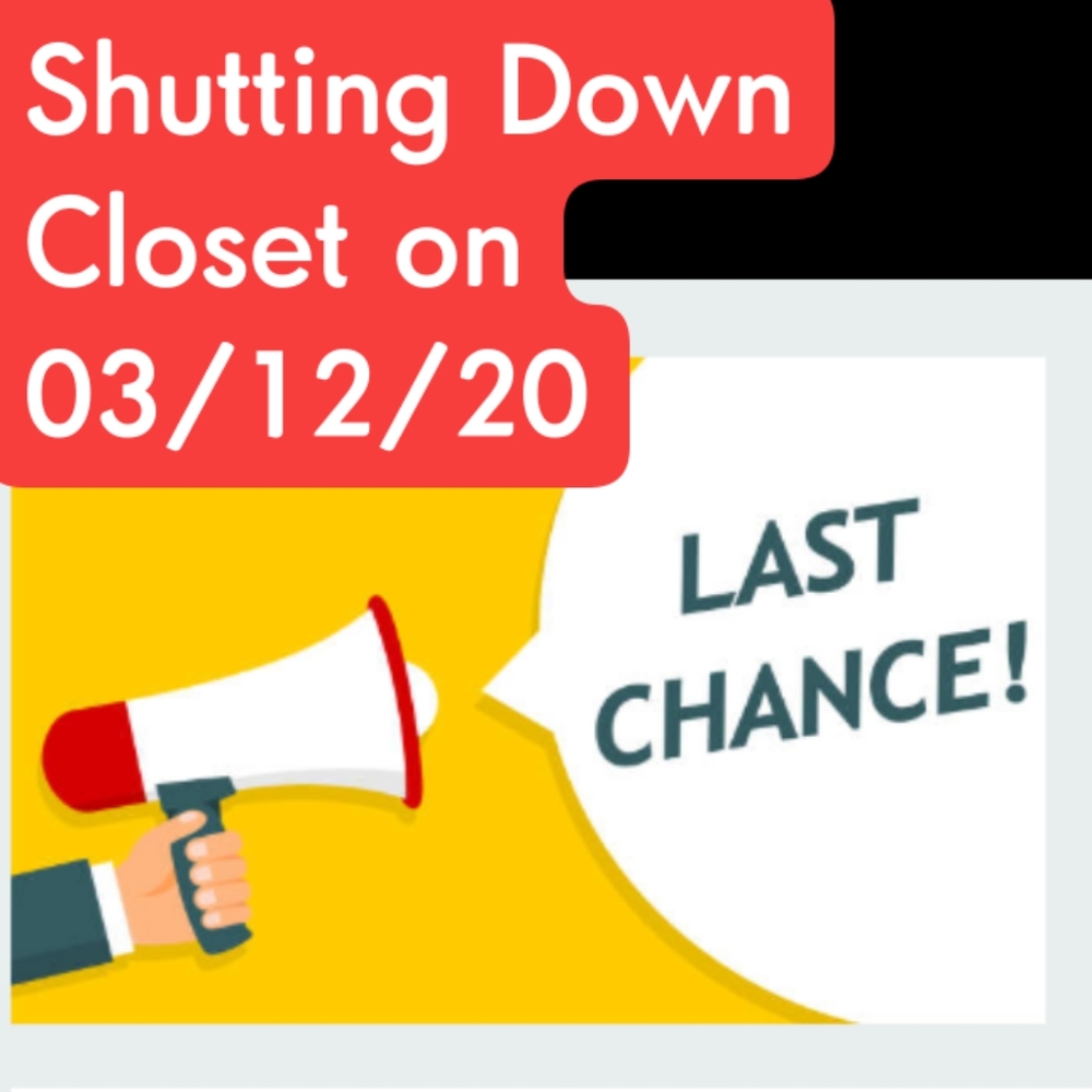 📢 Shutting Down My Closet